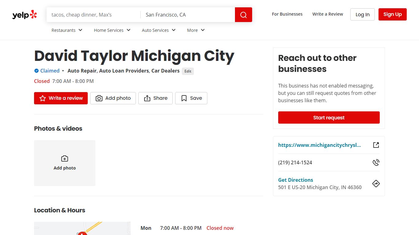 DAVID TAYLOR MICHIGAN CITY - Request Consultation - Yelp